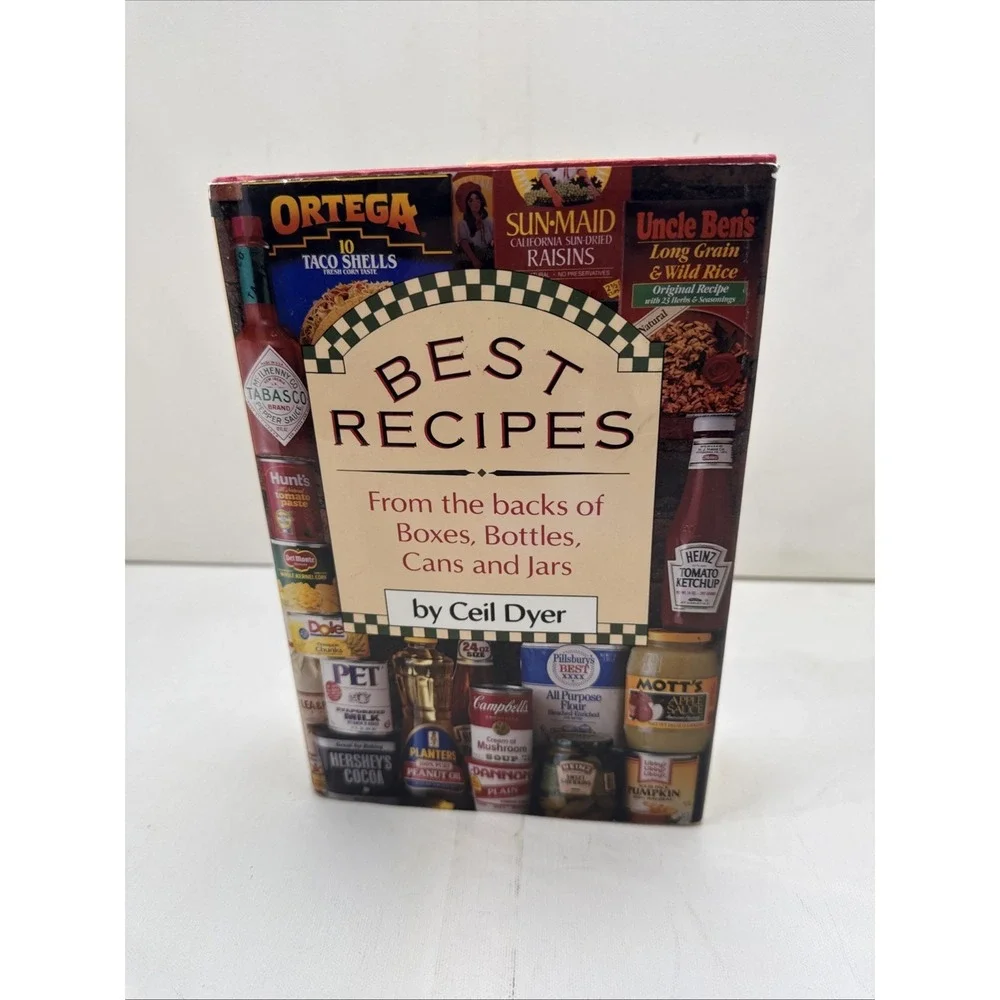 VTG 90s Ceil Dyer Best Recipes From The Back Of Boxes Bottles Cans & Jars HC/DJ